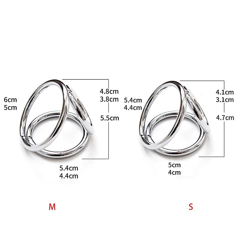 Nipple Clamps With 39 mm Cock Ring by BDStyle - Cock Rings