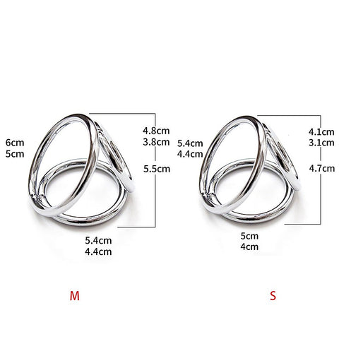 Nipple Clamps With 39 mm Cock Ring by BDStyle - Cock Rings