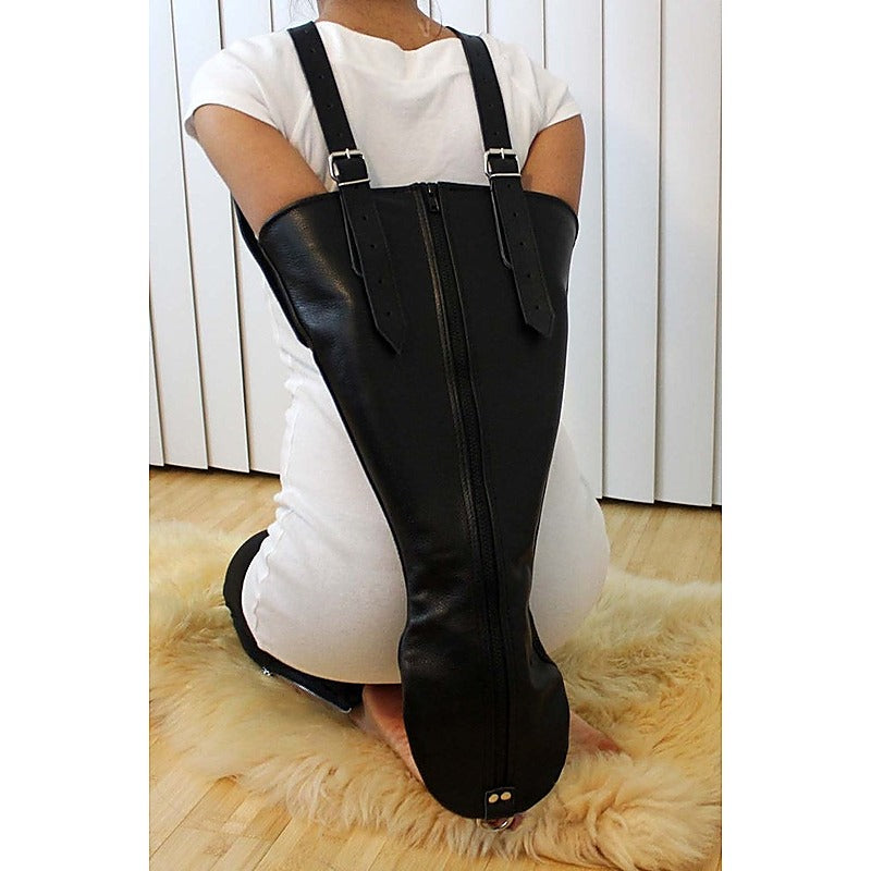 Premium Bondage Leather Arm Binder By Bdstyle - Cuffs and Restraints
