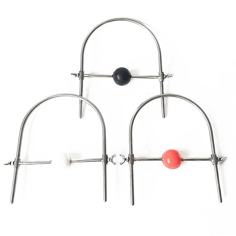 Silicone Ball Gag Stainless Steel Harness By Bdstyle - Bondage Gags and Bits