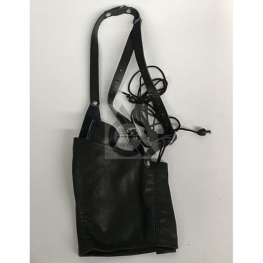 Leather Neck Corset Harness with Stuffer Gag