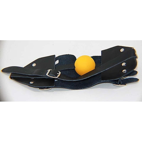 Leather Muzzle with Ball Gag - Bondage Gags and Bits