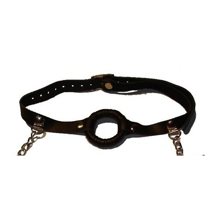 O-Ring Gag with Nipple Clamps Thin by BDStyle - Bondage Gags and Bits