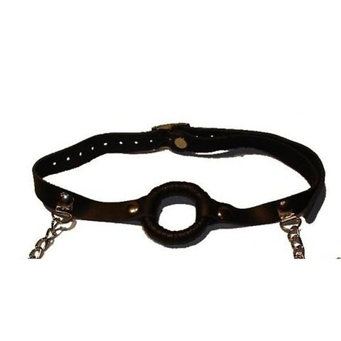 O-Ring Gag with Nipple Clamps Thin by BDStyle - Bondage Gags and Bits