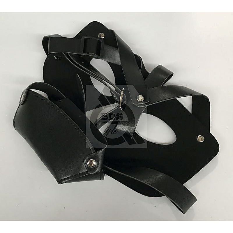 Hannibal Prison Hood PVC with Punisher Muzzle - Bondage Hoods