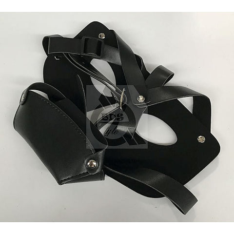 Hannibal Prison Hood PVC with Punisher Muzzle - Bondage Hoods