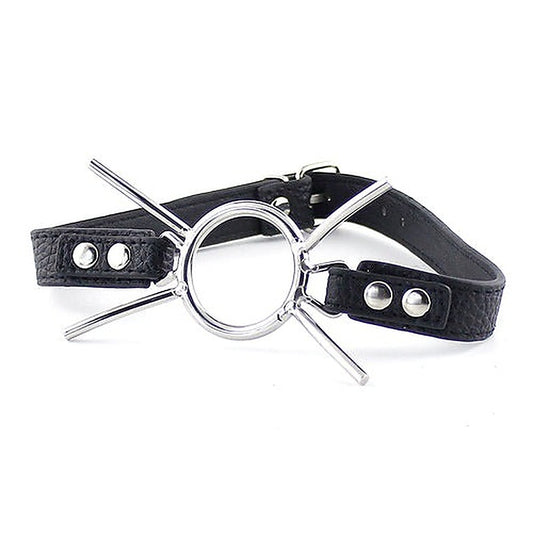 Grained Leather Spider Mouth Gag