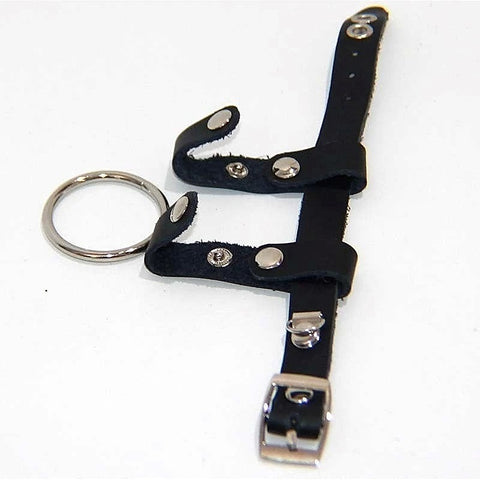 Leather and Metal Cock Ring by BDStyle - Cock Rings