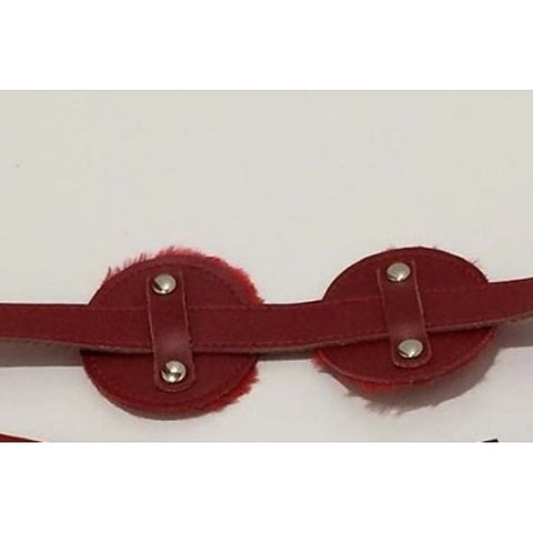 Club Lash Leather Blinkers - Steel Sex Toys