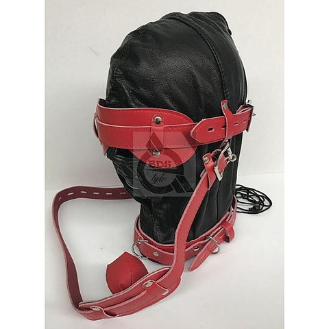 Hell Fire Slave Hood & Blindfold by BDStyle - Bondage Hoods