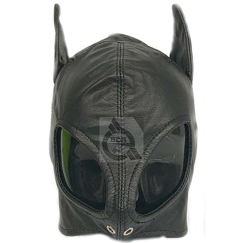 Wicked Wench Leather Feline Hood - Bondage Hoods
