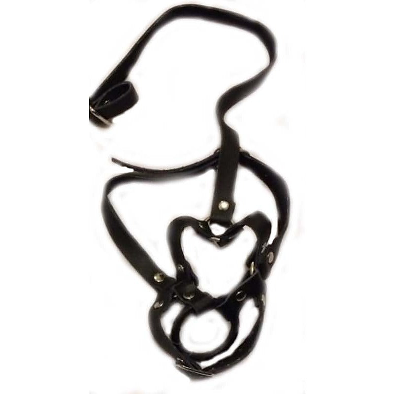 Literotica O Ring Gag Open Mouth Gag Light PVC - Bondage Gags and Bits