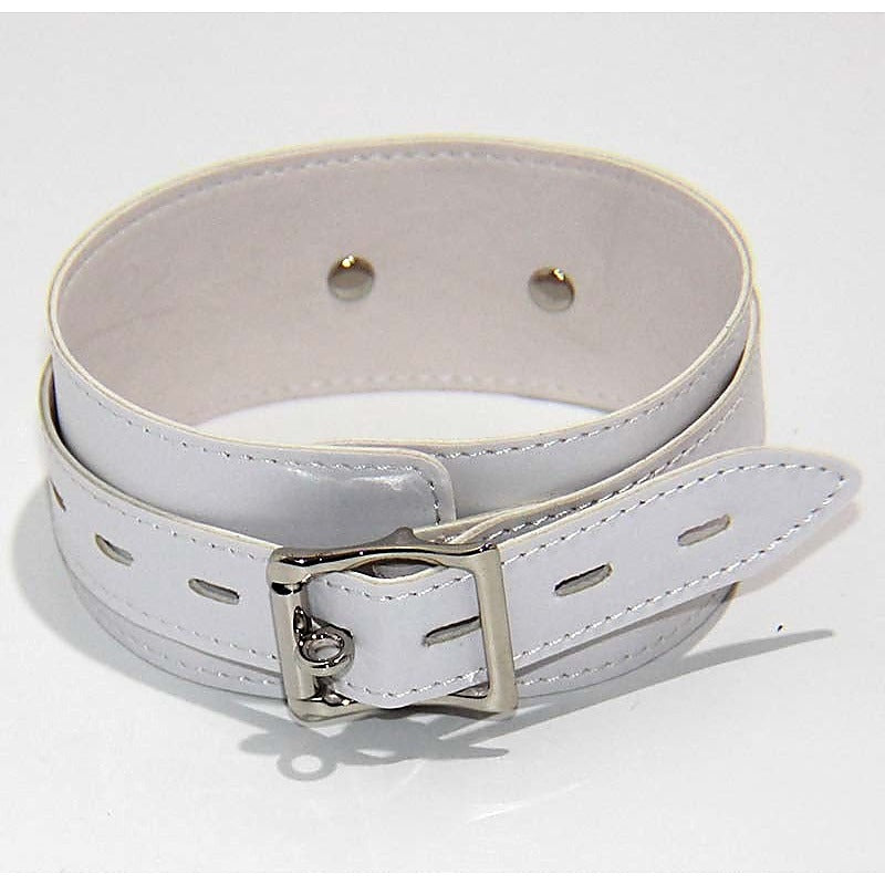 BDStyle Collar Adjustable White Light PVC - Collars and Leads