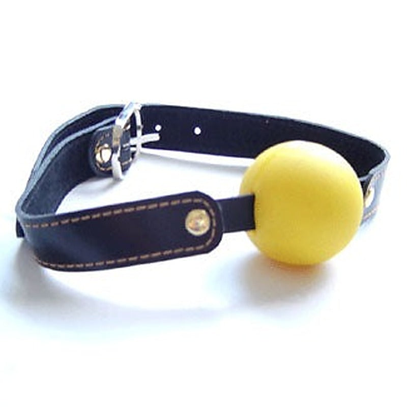 Premium Gag With Yellow Ball Light By Bdstyle - Bondage Gags and Bits