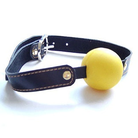 Premium Gag With Yellow Ball Light By Bdstyle - Bondage Gags and Bits