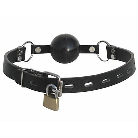 Premium Leather Folk Ball Gag By Bdstyle - Bondage Gags and Bits