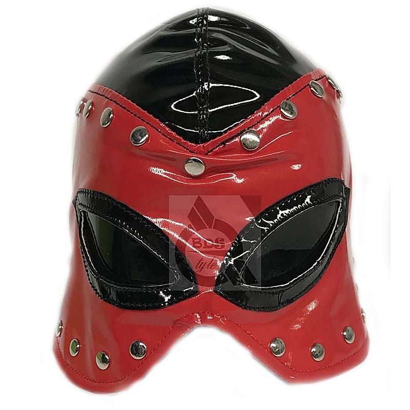 Bondora Studded Bondage Hood Faux Leather - Bondage Hoods