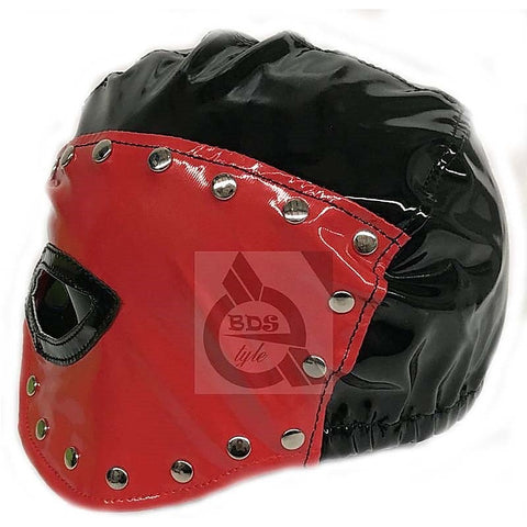 Bondora Studded Bondage Hood Faux Leather - Bondage Hoods