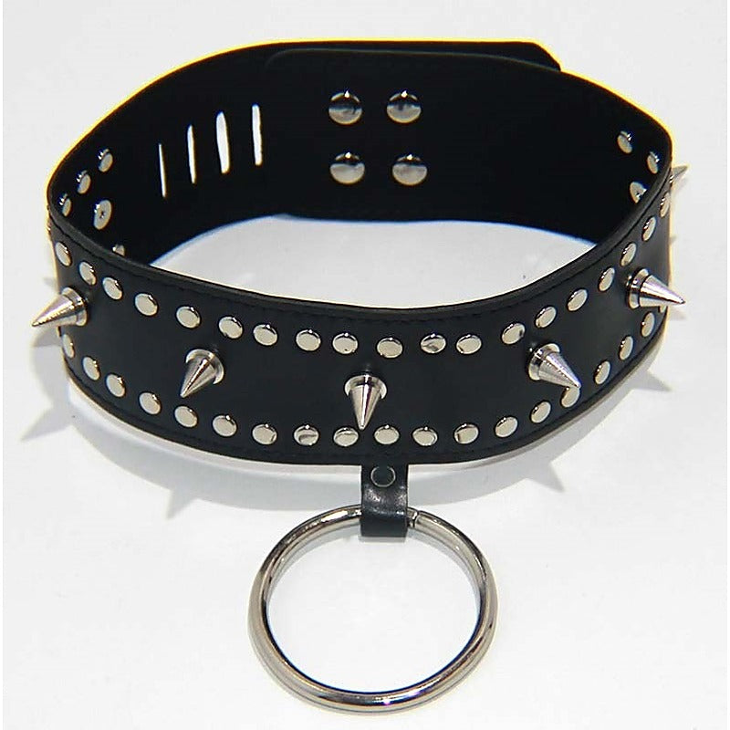 Punk Vegan Spiked Collar Heavy By Bdstyle - Collars and Leads