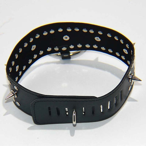 Punk Vegan Spiked Collar Heavy By Bdstyle - Collars and Leads