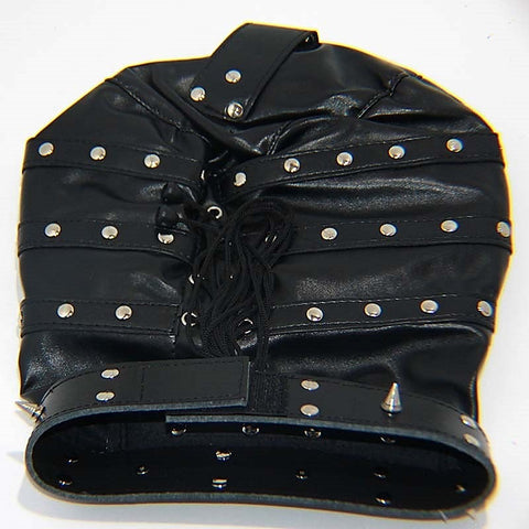 Spiked Bondage Hood PVC - Bondage Hoods