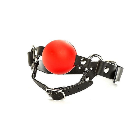 Bdsm Ball Gag With Chin Strap Thin By Bdstyle - Bondage Gags and Bits