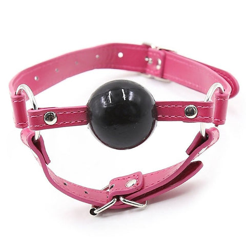 Bdsm Ball Gag With Chin Strap Thin By Bdstyle - Bondage Gags and Bits