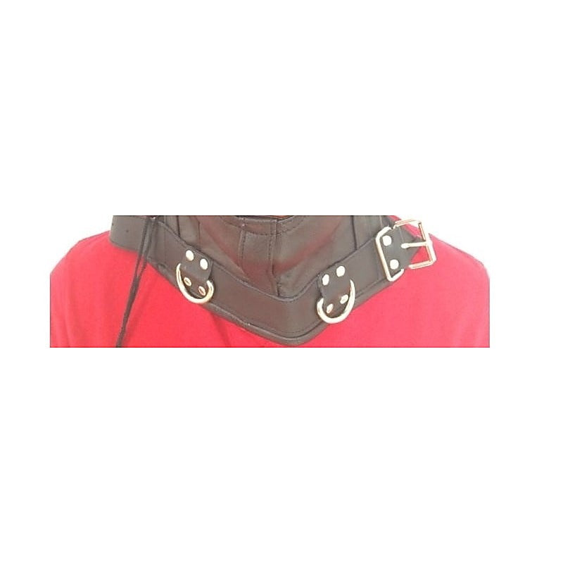 Absolute Kinky Faux Leather Hood - Bondage Hoods