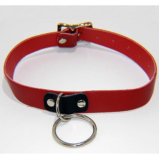 Kitty Red Collar with O Ring Heavy