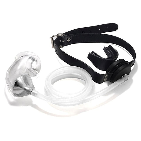 Piss Urinal With Cock Cage - Male Chastity