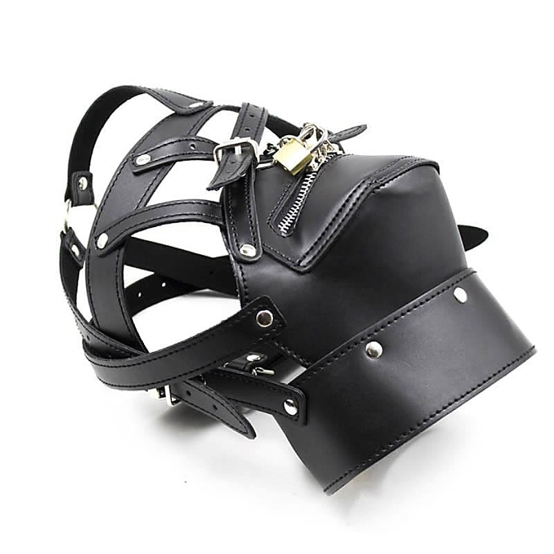 Strict Hood Zipper Harness - Bondage Hoods