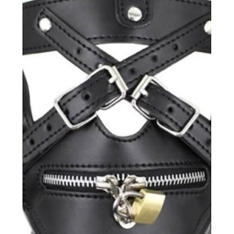 BDSM Hood Harness & Muzzle Thin - Bondage Hoods