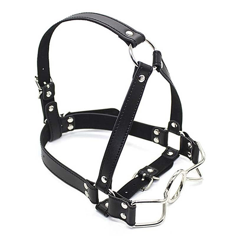 Open Mouth Spider Legs Mouth Gag with Harness - Bondage Gags and Bits
