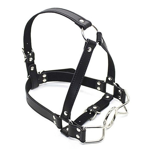 Open Mouth Spider Legs Mouth Gag with Harness - Bondage Gags and Bits