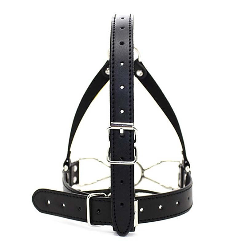 Open Mouth Spider Legs Mouth Gag with Harness - Bondage Gags and Bits