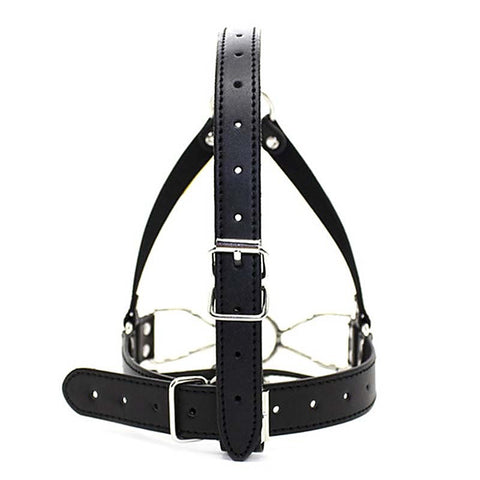 Open Mouth Spider Legs Mouth Gag with Harness - Bondage Gags and Bits