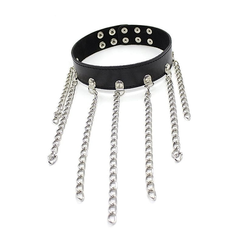 Neck Collar With Chains - Collars and Leads