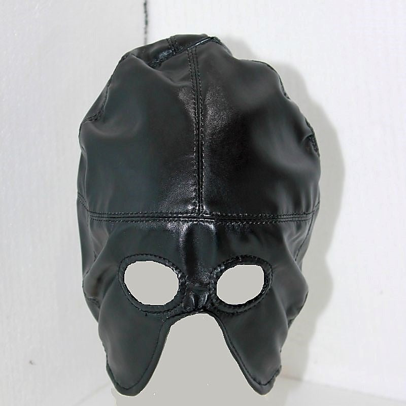 Premium Axe Man Half Mask Leather By Bdstyle - Bondage Hoods
