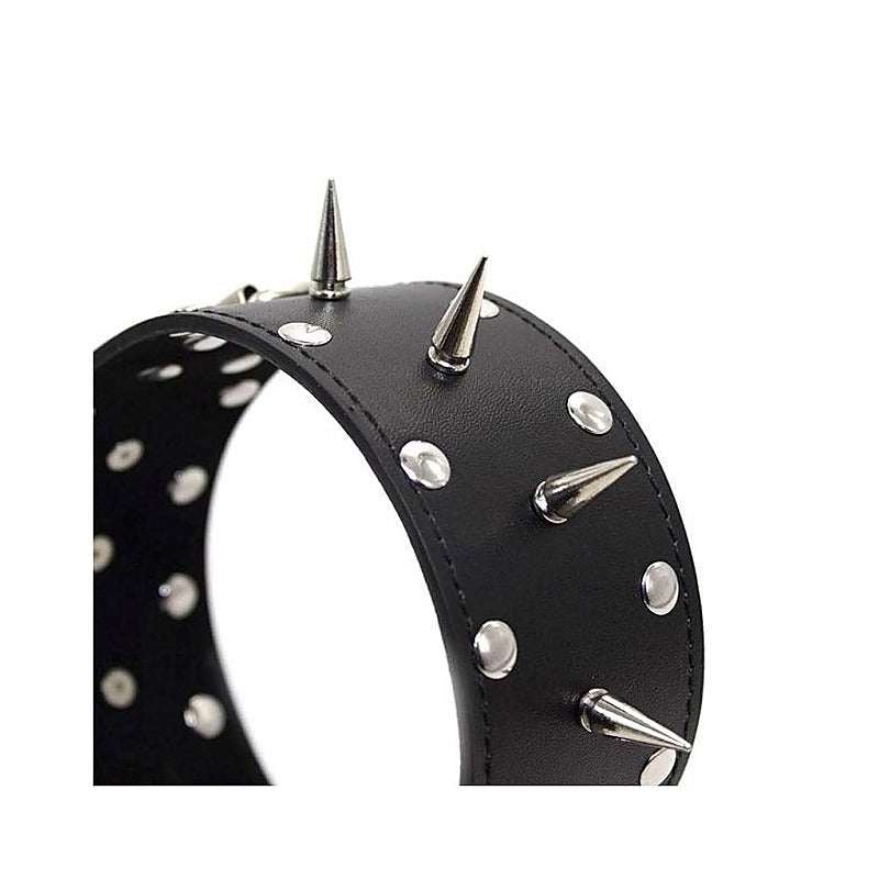 Classic Long Spike Collar Heavy by BDStyle - Fancy Dress Ups