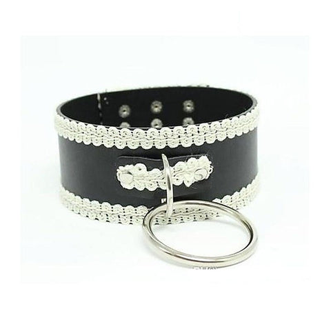 Lustful Studded and Laced Collar Heavy - Collars and Leads