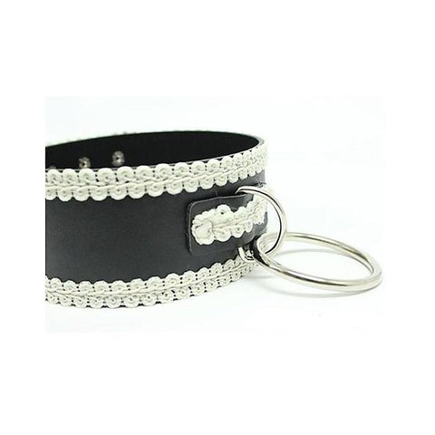 Lustful Studded and Laced Collar Heavy - Collars and Leads
