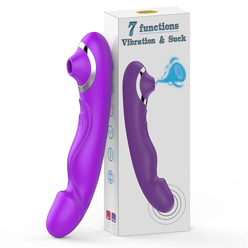 Clit Sucker and Silicone Vibrator by BDStyle - Clit Ticklers and Pulsators