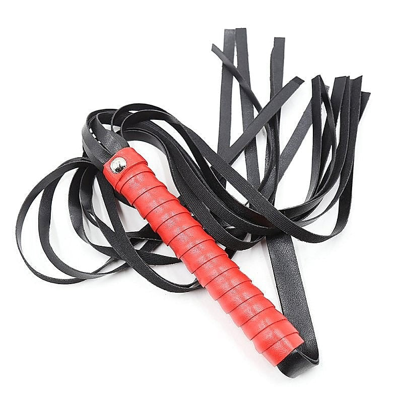 Red and Black Flogger by BDStyle - Whips And Crops