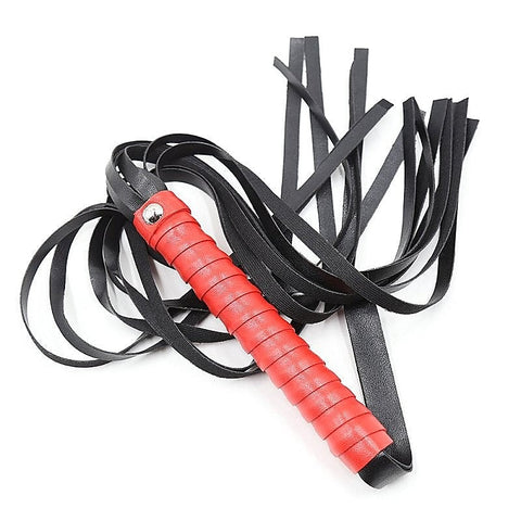 Red and Black Flogger by BDStyle - Whips And Crops