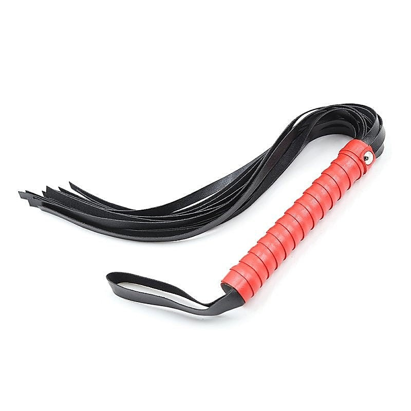 Red and Black Flogger by BDStyle - Whips And Crops