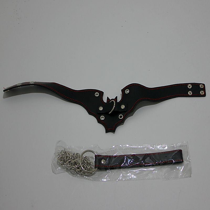 Batman Fetish Collar with Lead - Collars and Leads