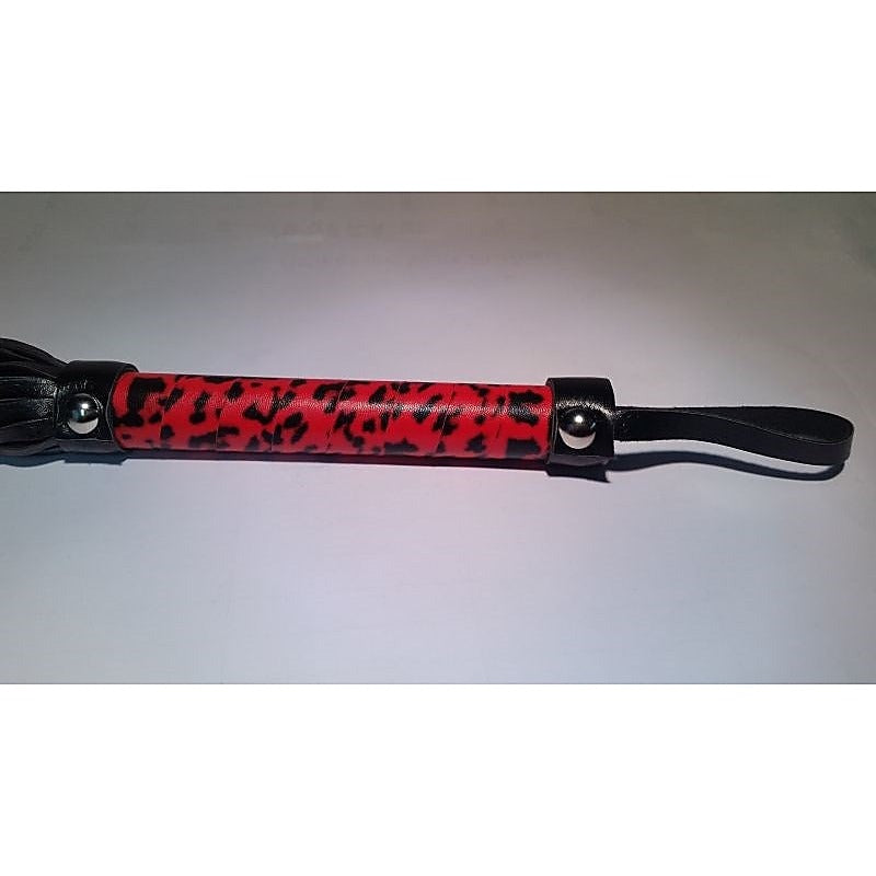 Red Leopard Whip by BDStyle - Whips And Crops