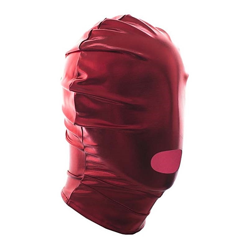 Double Layer Open Mouth Hood - Bondage Hoods