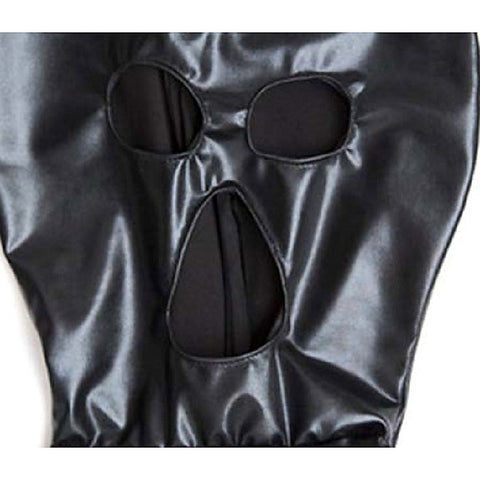 Open Mouth & Eyes Pvc Bondage Hood By Bdstyle - Bondage Hoods