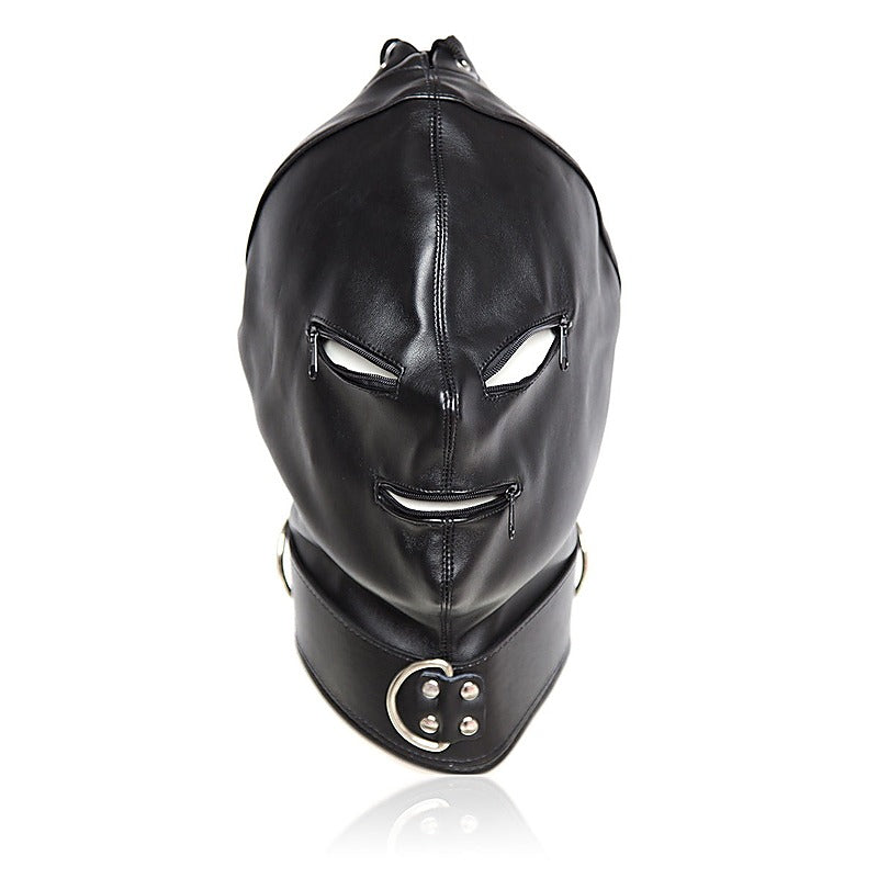Basic Zipper Hood With O-Ring Collar - Bondage Hoods